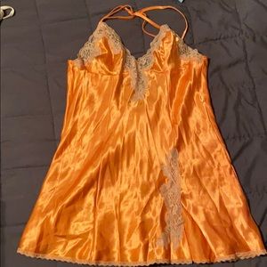 Orange lace babydoll. Washed but never worn.